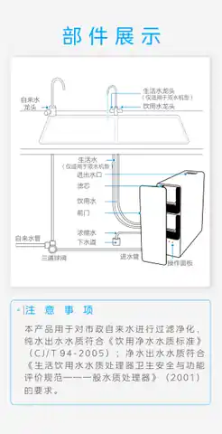 Midea美的 MNC1888-600G橱下式净水机优矿600GNMF混卷滤芯
